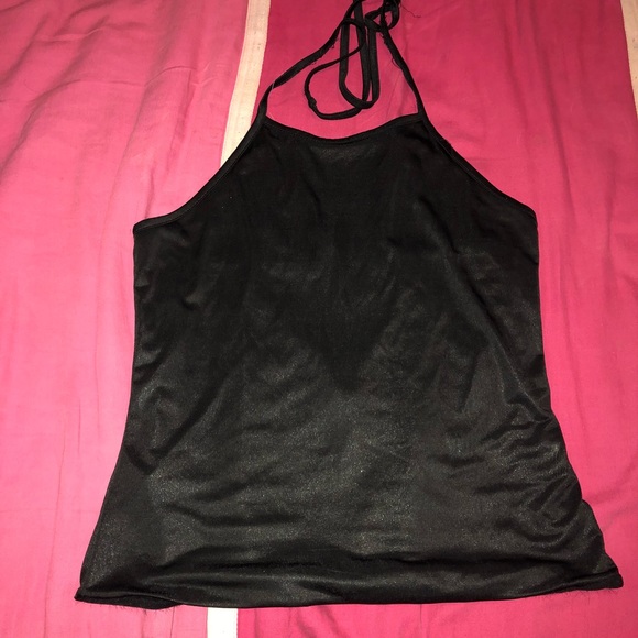 Black Halter Top - Picture 1 of 2
